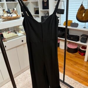 STAUD Classic Black Jumpsuit